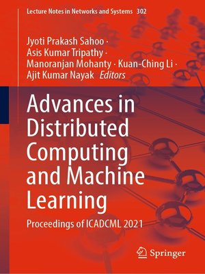 cover image of Advances in Distributed Computing and Machine Learning